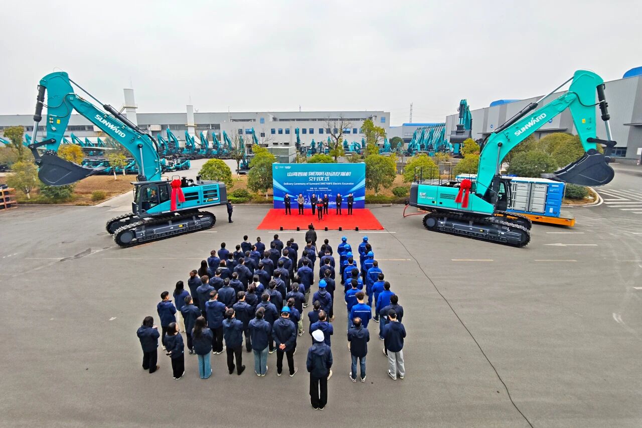 山河智能SWE700FE電動挖掘機成功交付，助力打造綠色智慧礦山