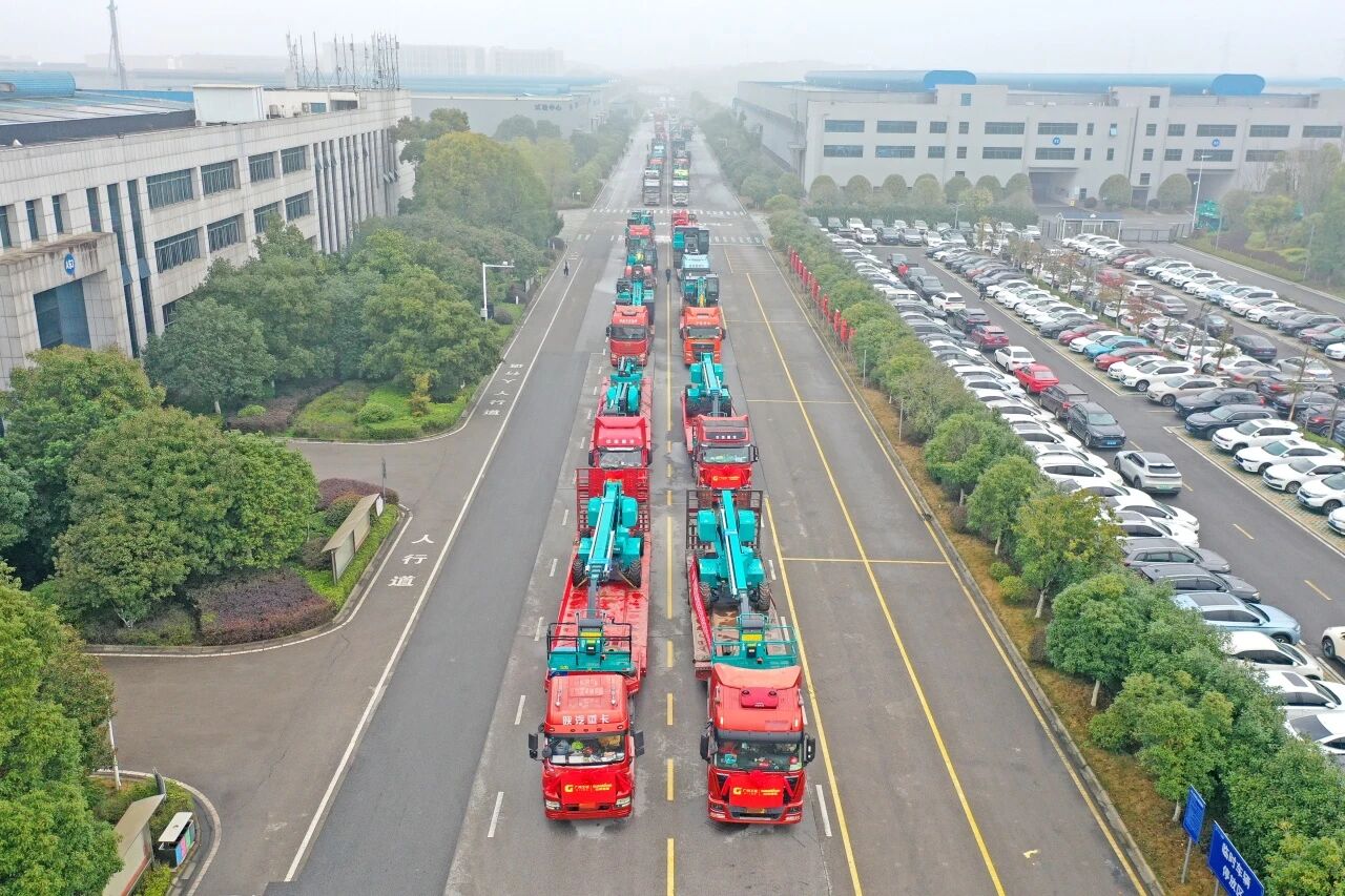 山河智能舉行2026年正月系列發貨儀式，過億元設備奔赴全球