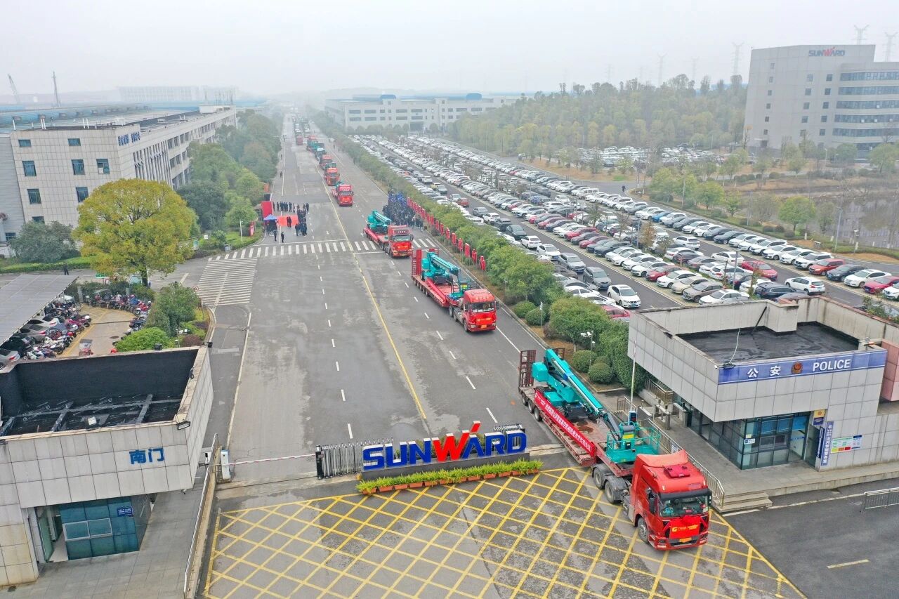 山河智能舉行2026年正月系列發貨儀式，過億元設備奔赴全球